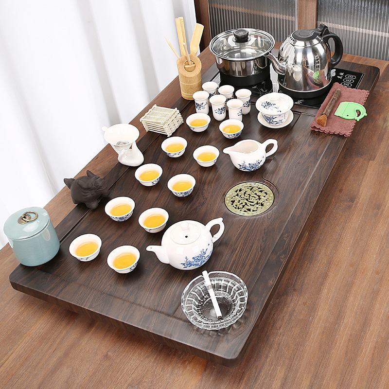 功夫茶具套装家用全自动一体泡茶台烧水壶大号茶盘茶道茶桌茶海
