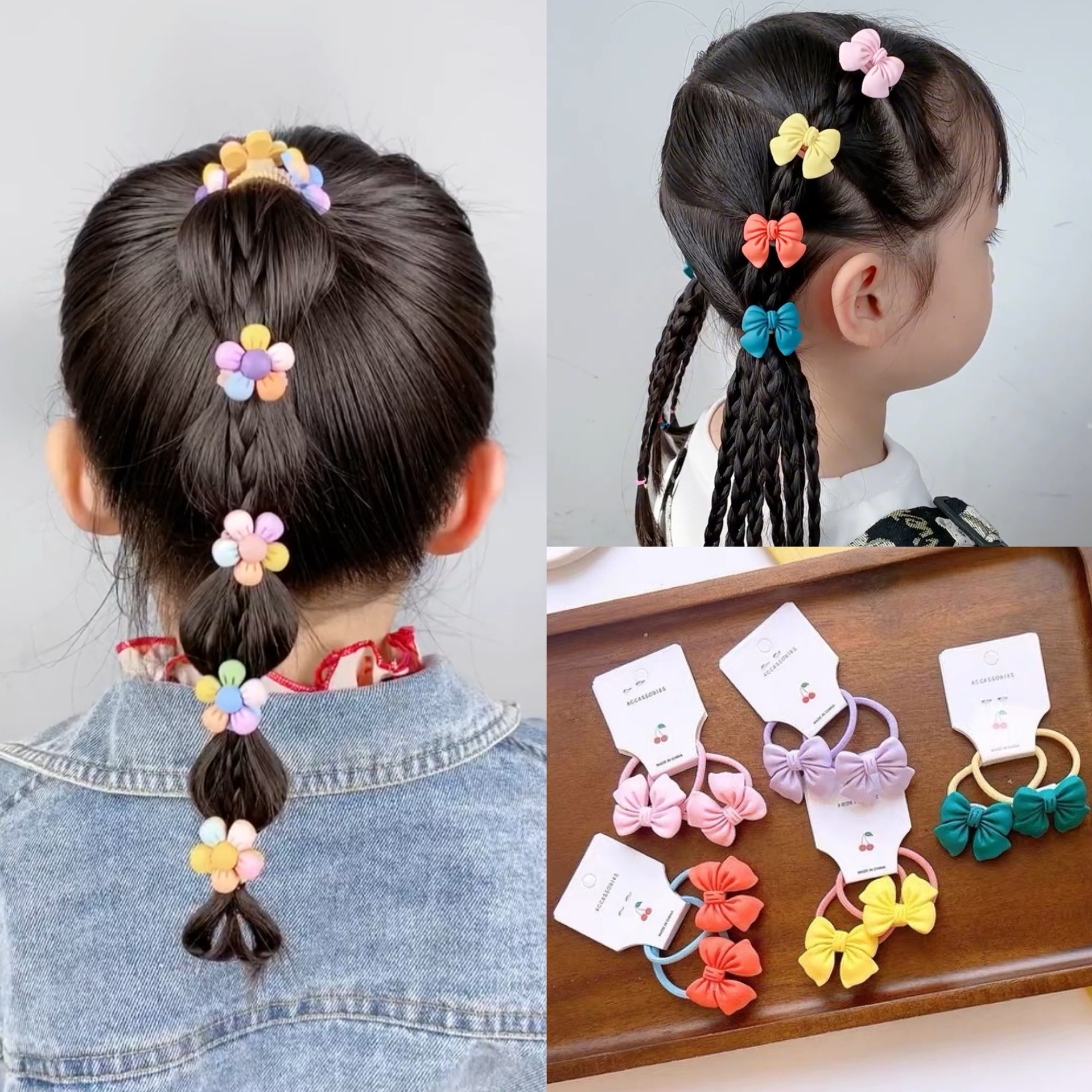 Children's Hair Rope Hair Elastic Band Does Not Hurt Hair Accessories Hair Ring Korean Baby Princess Hair Accessories Cute Sweet Hair Ring