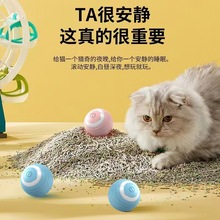 电动猫咪玩具 宠物自嗨解闷的猫玩具 耐啃咬逗猫球自动滚滚球用品