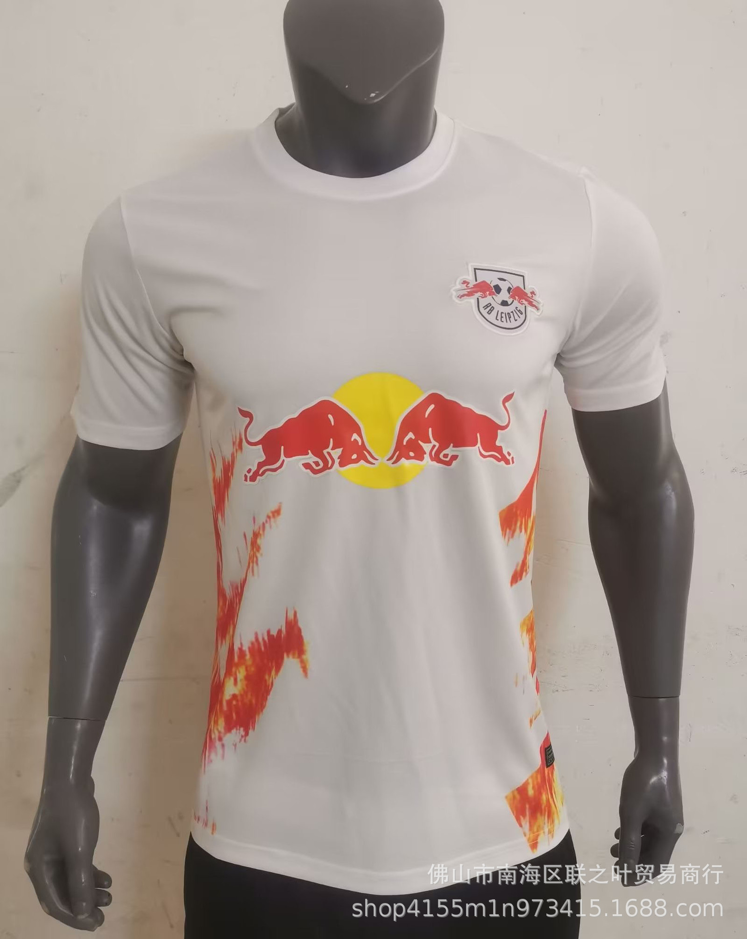 新款23/24莱比锡红牛球迷版短袖主场球衣恩昆库波尔森奥尔莫球服