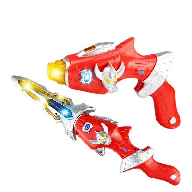 泰罗奥特曼武器玩具声光枪剑儿童电动变形发光召唤器变身器卡片男