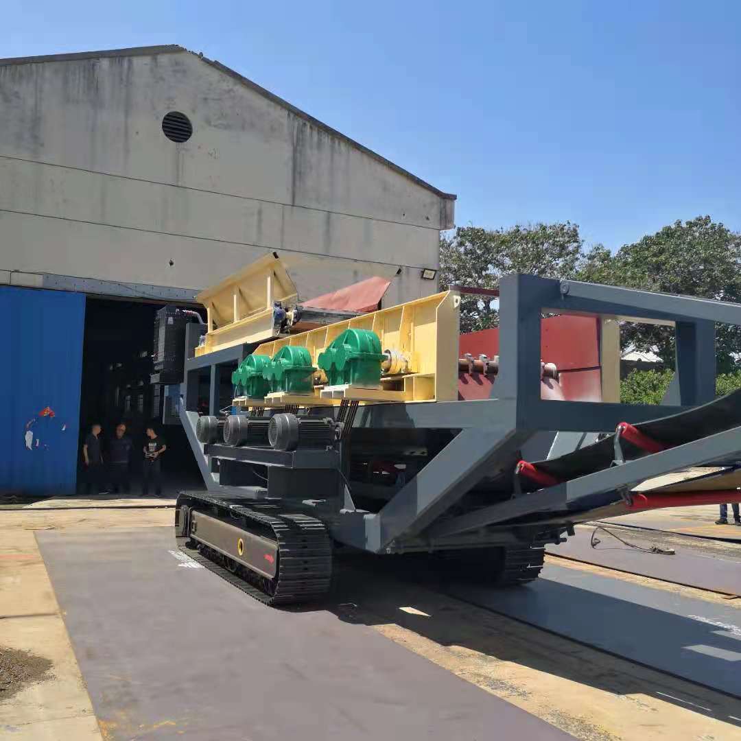 选矿厂矿石分离机砂石分离机履带式移动泥石分离机煤矿煤炭分离机