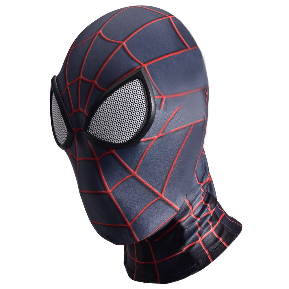 莱卡3d数码印花万圣节骷髅cosplay成人儿童紧身衣服装头套面具