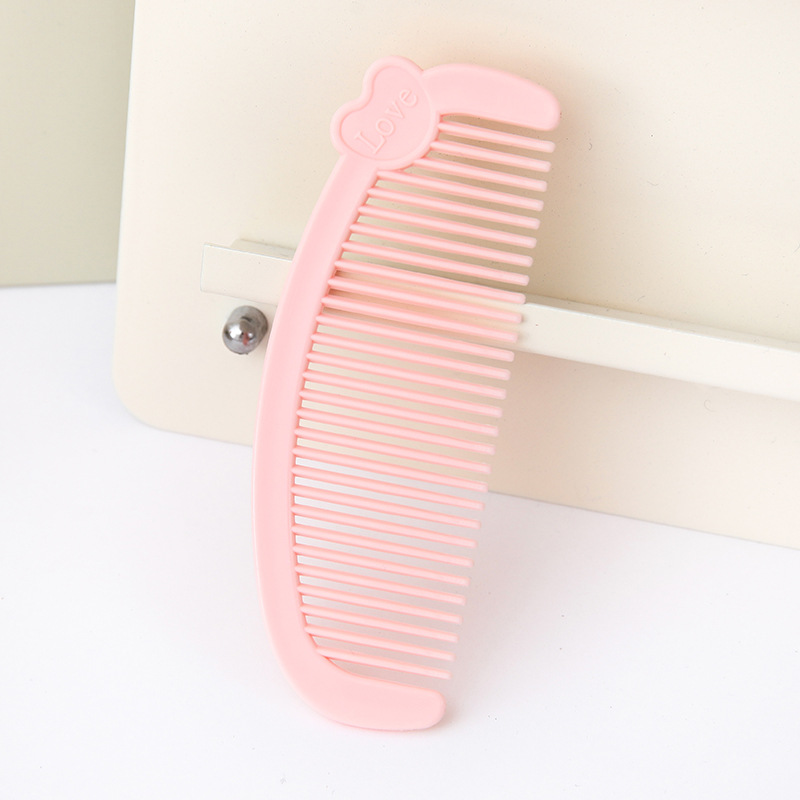 Cartoon Love Mini Small Comb Cute Student Portable Hairdressing Comb Household Children Baby Female Comb Tangle Teezer