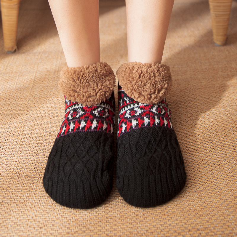 Autumn and Winter Floor Socks Home Warm Women's Maternity Socks Snow Socks Sleep Carpet Socks Slippers Socks Men's Non-Slip