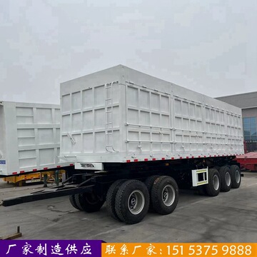 13米侧翻半挂车 5轴侧翻自卸半挂车 前二后三桥侧翻自卸车 全挂车