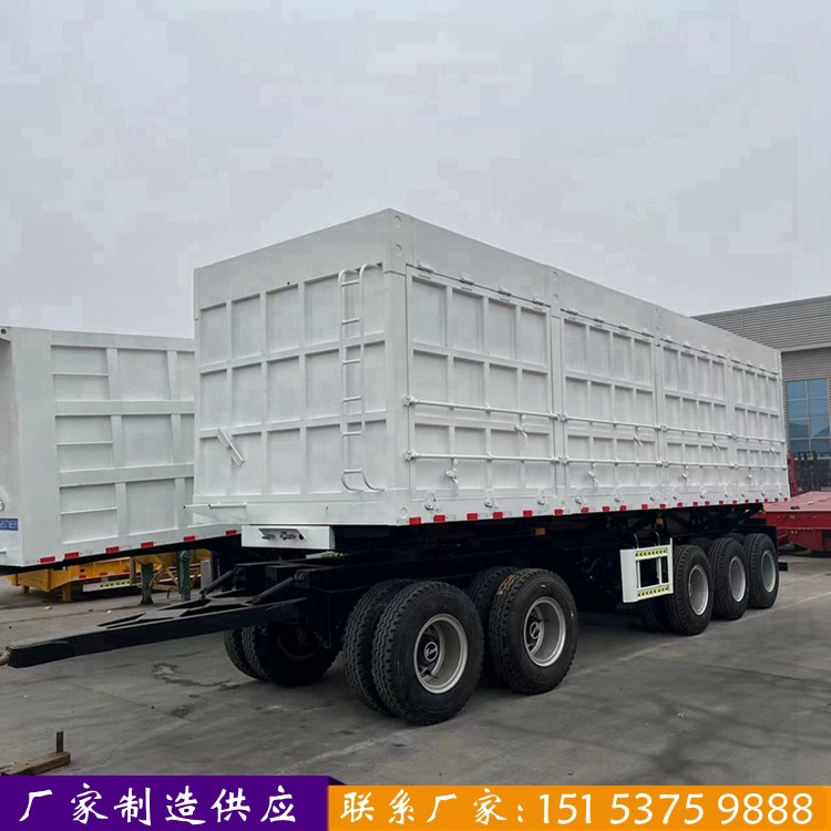 13米侧翻半挂车 5轴侧翻自卸半挂车 前二后三桥侧翻自卸车 全挂车