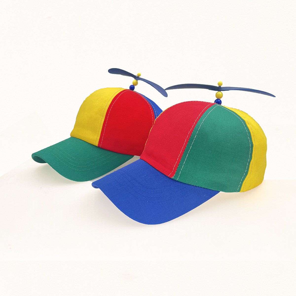 Europe and America Creative Detachable Propeller Bamboo Dragonfly Baseball Cap Spring and Summer Child Sun-Proof Parent-Child Peaked Cap Cross-Border