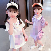 2023新款女 童连衣裙小女孩公主裙夏季儿 童宝宝休闲裙子