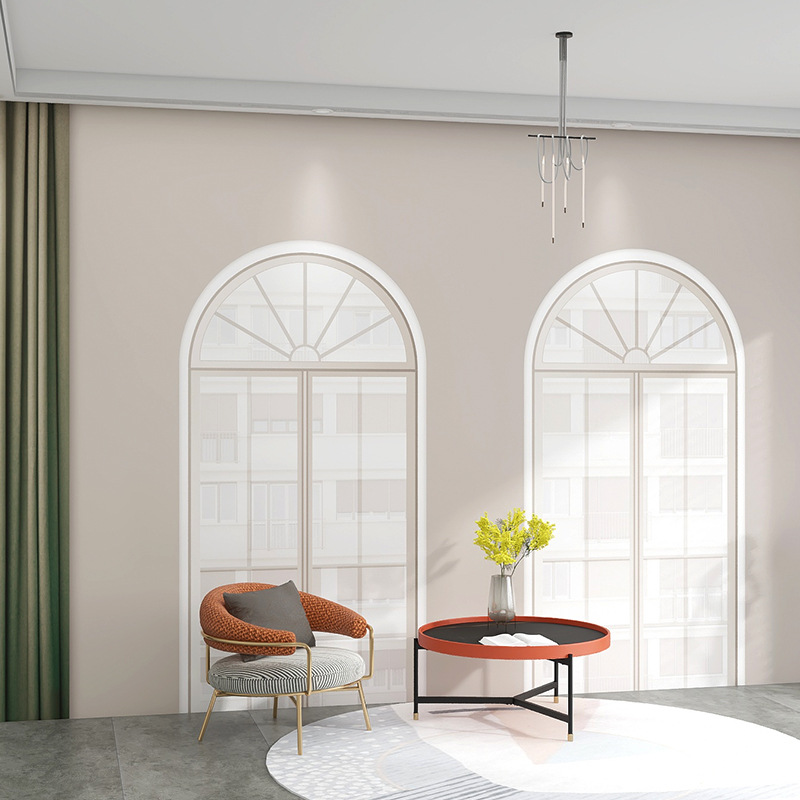 3d立体壁纸网红直播间背景墙装饰美容院拱形门窗场景服装店墙布