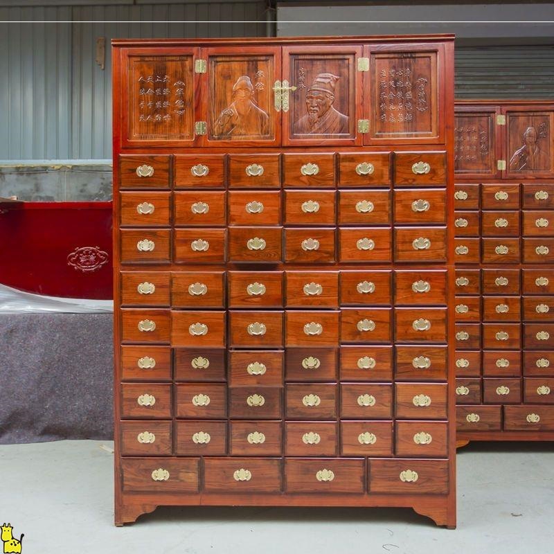 中药柜中医实木柜子经济型家用药店诊所加厚中药橱调剂台厂家直销