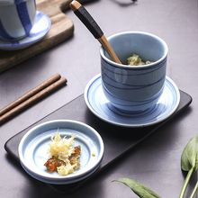日式陶瓷鸡蛋羹碗商用家用带盖小炖罐燕窝隔水炖盅蒸蛋碗蛋盅茶碗