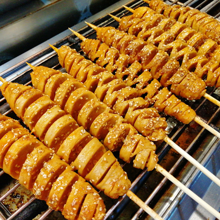 烤面筋串半成品商用素食烧烤食材冷冻小吃大串生面筋