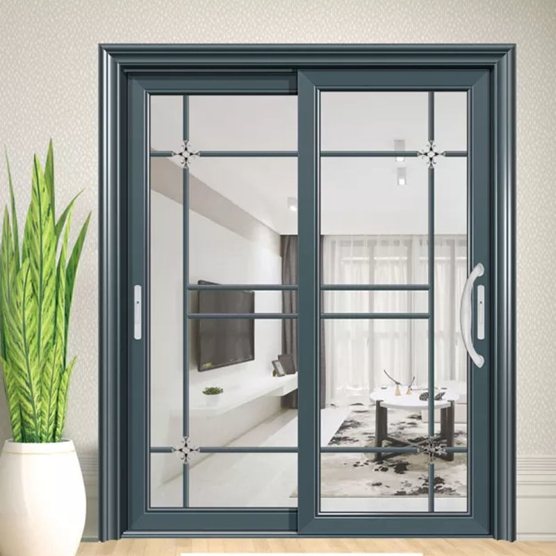 工厂直发钛美铝合金客厅厨房阳台双层中空钢化玻璃推拉门卫生间隔