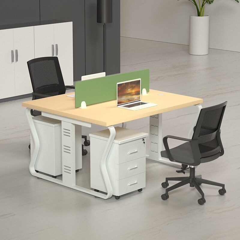 liou职员办公桌员工桌椅组合电脑桌工作位蝴蝶脚钢架办公桌-阿里巴巴