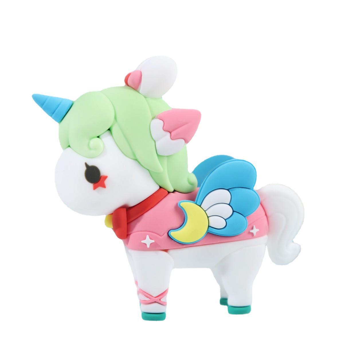 现货新款青壹坊手办盲盒动物独角兽洛丽塔系列惊喜礼物手工公仔