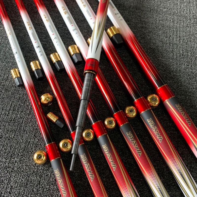 达瓦波纹极鱼竿超轻硬6h19调黑坑竿5米6米6.6米7.5米流氓尺鱼竿