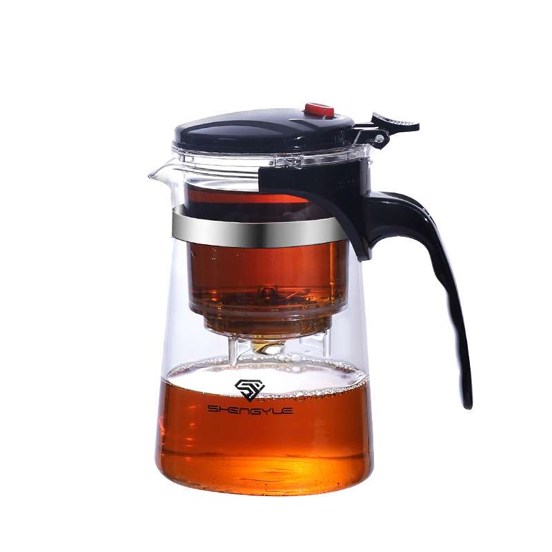 Tea Cup Tea Water Separation Household Filter Tea Maker Thick Glass Tea Set Cup Kung Fu Elegant Cup Teapot