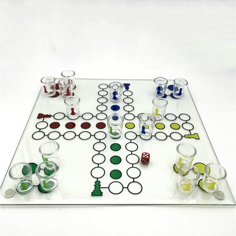 Game Wine Set Wine Glass Flying Chess Glass Material Children‘s Toy Fun Wine Set Wine Glass game Flying Chess