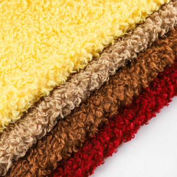 厂家现货卷曲仿羊毛绒 秋冬潮款女装外套玩具家纺大衣时装面料