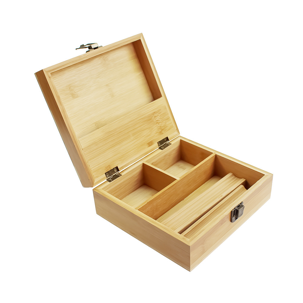 速卖通烟具收纳盒木盒 带卡扣锁扣雪茄盒 木质礼盒可定wooden box
