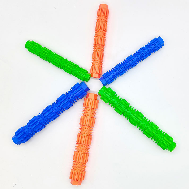 tpr宠物狗狗啃咬玩具磨牙棒洁齿可放狗粮漏食益智刺骨大小号