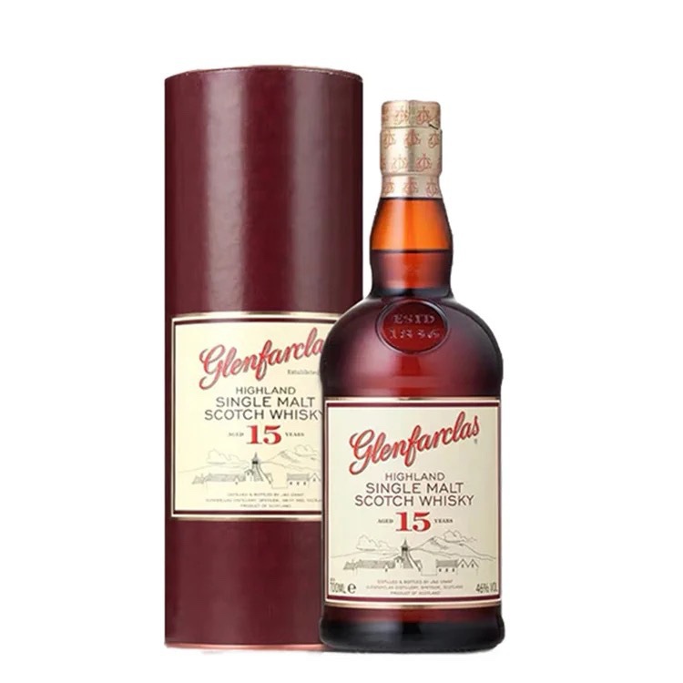 glenfarclas格兰花格15年700ml单一麦芽苏格兰原装进口洋酒威士忌