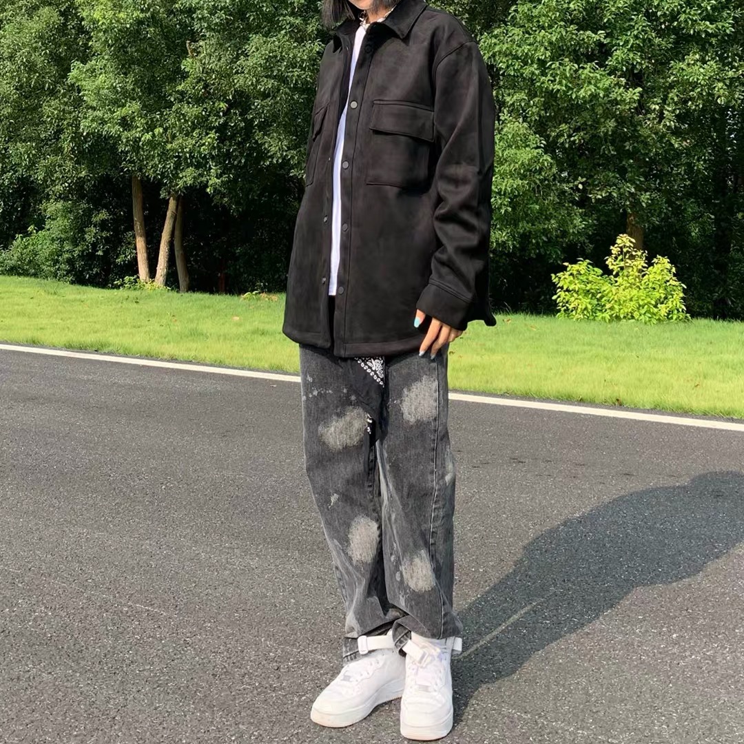fog fear of god第六季主线高街麂皮外套衬衫夹克棉服jerry同款男