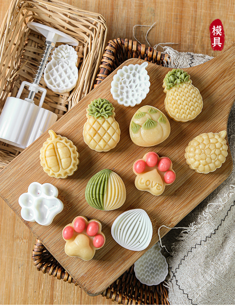 3d立体绿豆糕模具卡通月饼模具中式糕点点心青团模具年糕模具家用