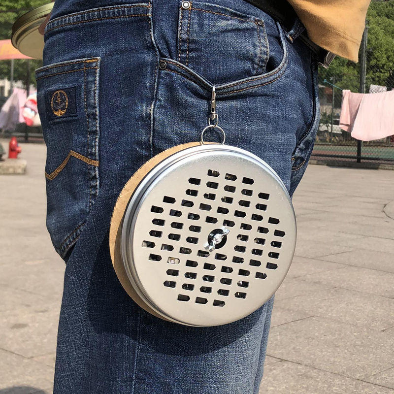 户外蚊香盒便携式带身上随身携带野外钓鱼外可悬挂蚊香盘托支架子