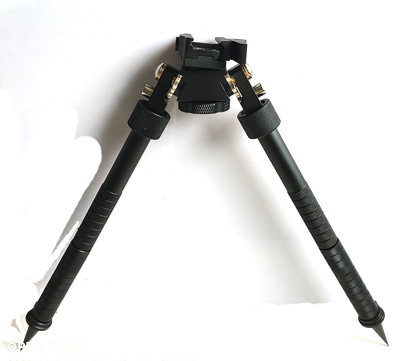 全金属20mm夹口360度旋转v8加长伸缩折叠两脚架