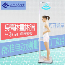 上海万庆全自动超声波身高体重秤测量仪体脂称电子称医用体检精准
