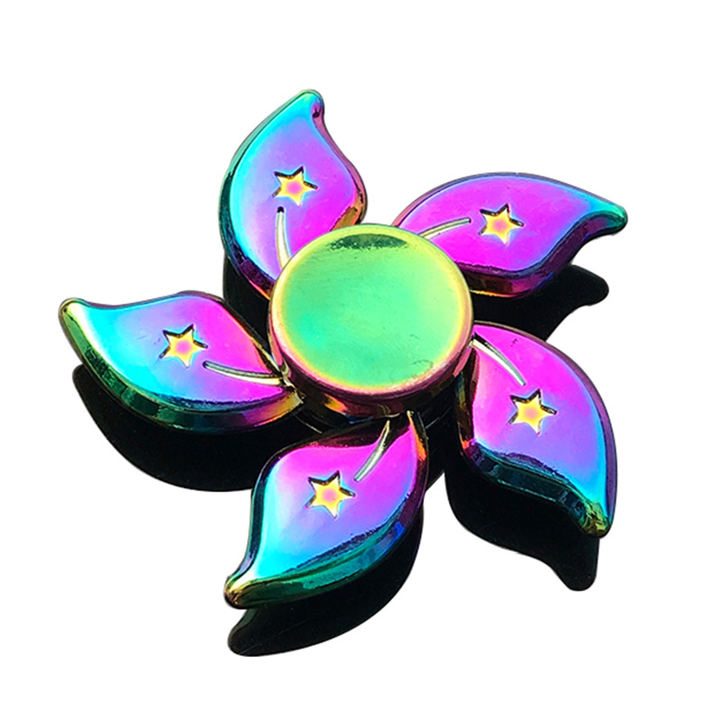 Factory Wholesale Colorful Alloy Fingertip Gyro Stall Toy Pressure Reduction Toy Hand Spinner Hand Spinner