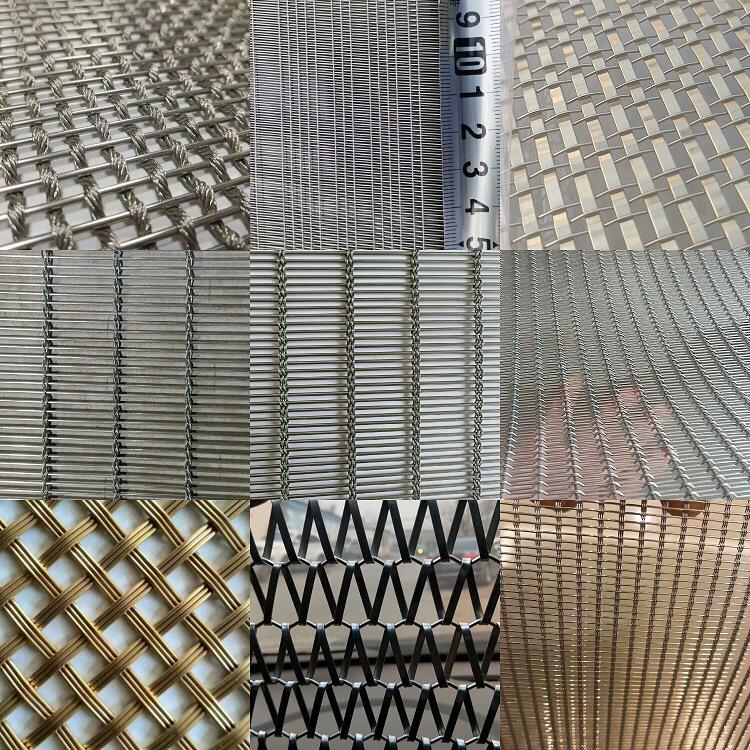 厂家不锈钢装饰网金属装饰网帘吊顶装饰网玻璃夹层金属丝网幕墙网