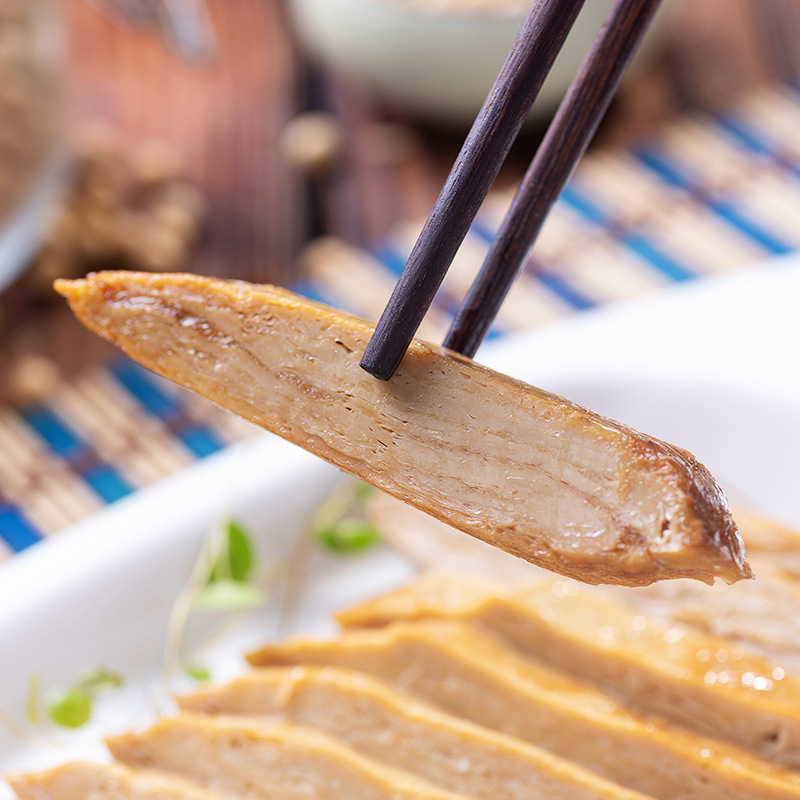 众素滋味素鸭豆腐皮斋菜素食素肉即食仿荤素烧鹅手撕素肉200g