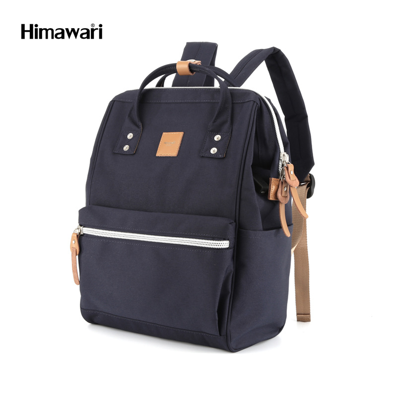 Himawari Men's and Women's Backpack Junior High School Student High School and College Student Schoolbag Large Capacity Running Away from Home Computer Bag