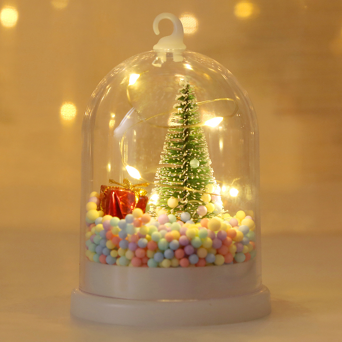 Christmas Decoration Desktop Layout Luminescent Lamp Small Gifts for Children Window Decoration Scene Decoration Small Night Lamp Pendant