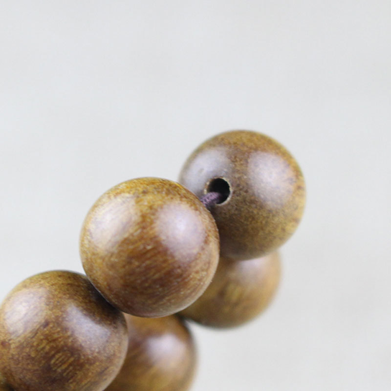 南美阿根廷绿檀手串香木1.2单圈男女佛珠手链高密香味好见光变绿