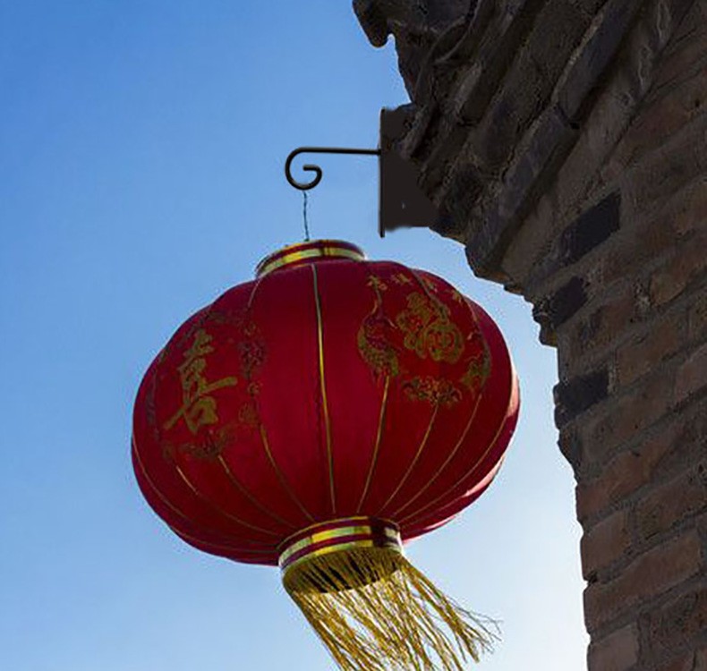 铁艺挂件灯笼挂钩墙上三角户外吊兰悬挂支架电线杆新年结婚-阿里巴巴
