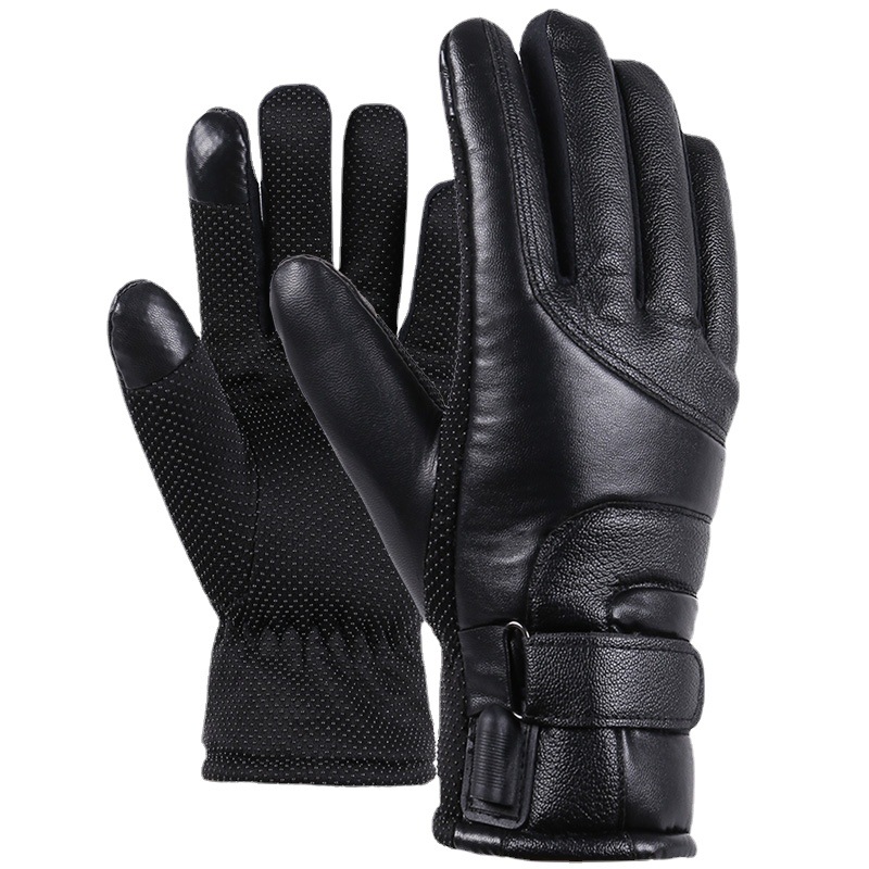 充电式暖手手套骑行usb电动车电瓶车摩托车加热男女锂电池防水款