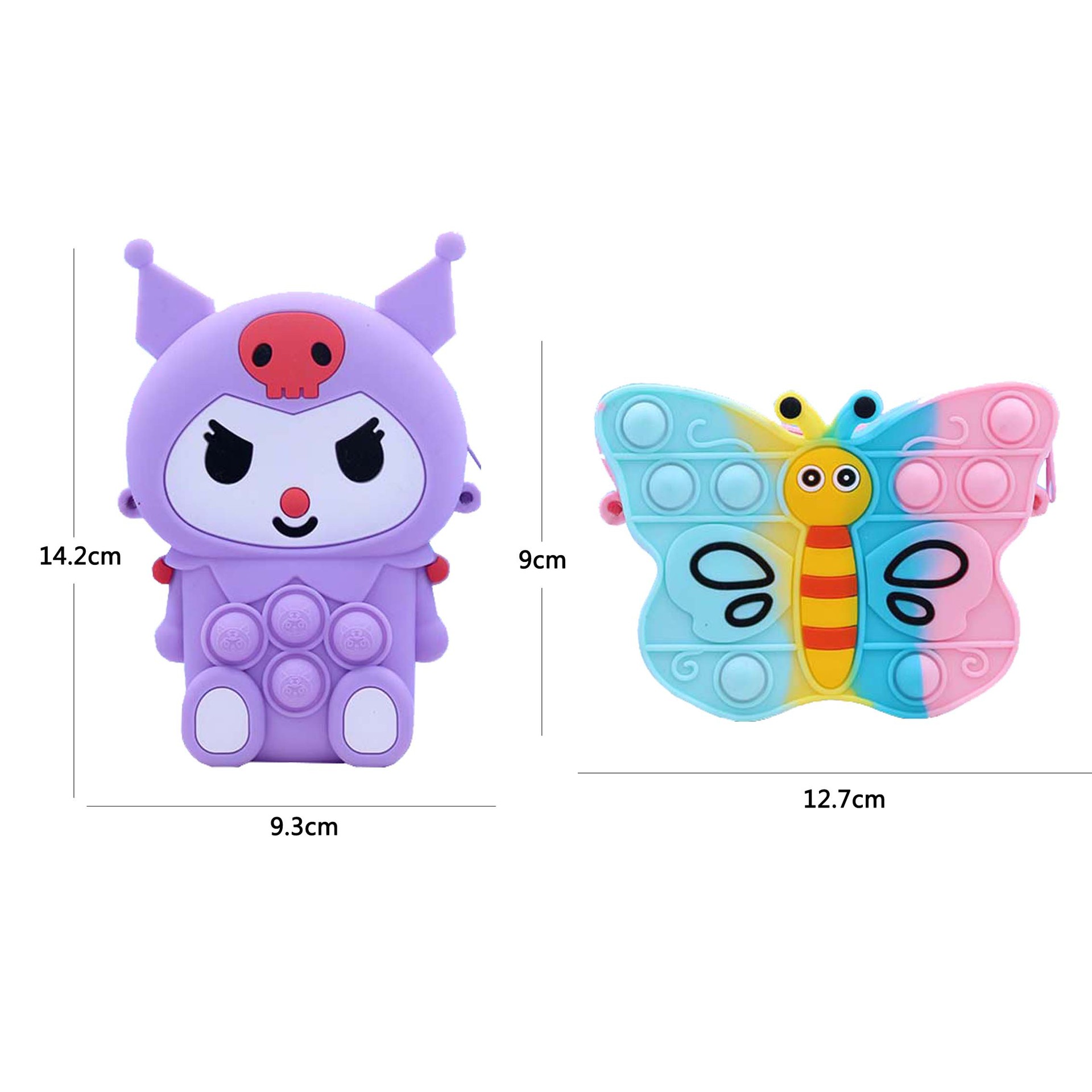 Spot Silicone Bag Clow M Children's Bag Bubble Music Decompression Coin Purse Crane Machine Small Bag