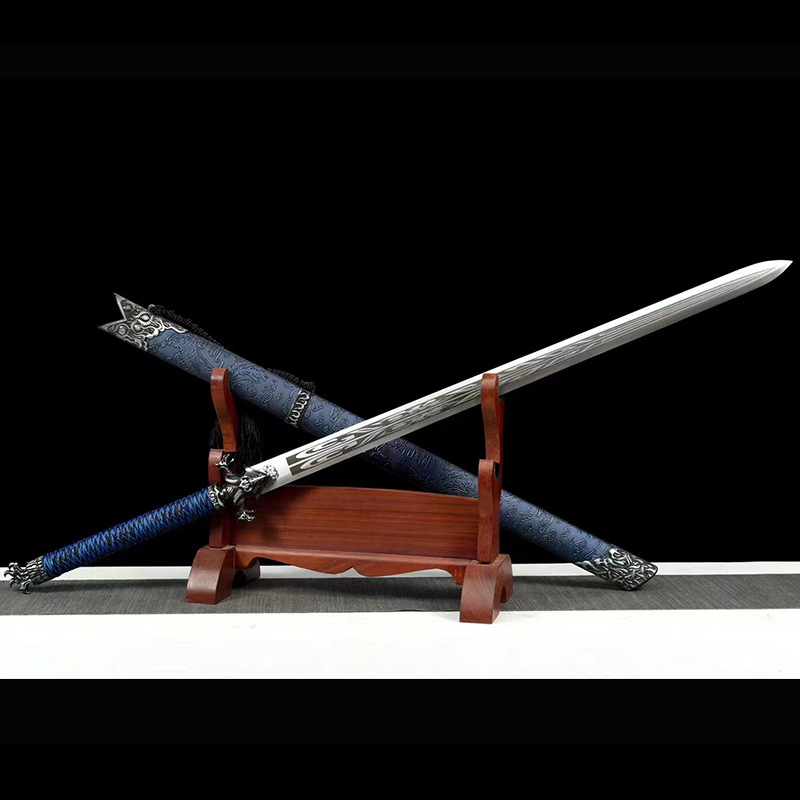 龙泉镇宅宝剑六面汉剑冰魄北凉剑锰钢一体唐横刀剑冷兵器未开刃