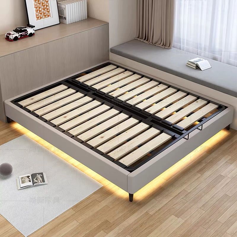 无床头钢木排骨架床防潮铁艺床双人钢架床不锈钢床碳素钢床架铁床
