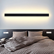 led长条壁灯明装线条灯简约卧室床头灯客厅背景墙时尚装饰灯