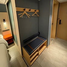 快捷酒店宾馆公寓行李架简约免漆板旅馆民宿出租屋行李柜子边柜