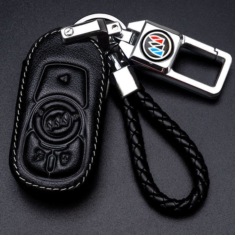 适用别克英朗钥匙套包扣真皮昂科威gl8gl6君威朗动凯越威朗君越车