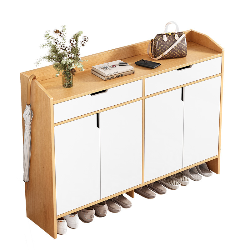 Shoe Cabinet Home Entrance Large Capacity Simple Entrance Cabinet Nordic Balcony Storage Storage Cabinet with Door Shoe Rack