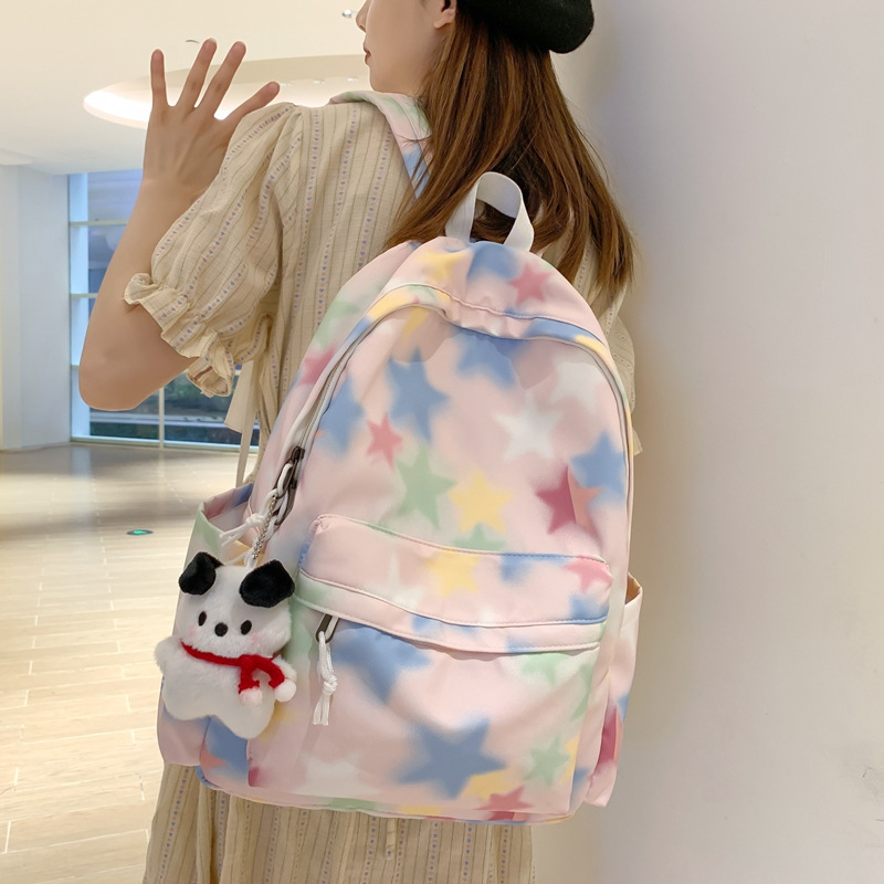 Schoolbag Primary School Girl Korean Style Japanese Style Junior School Backpack Good-looking Lightweight Ins Harajuku Print Backpack