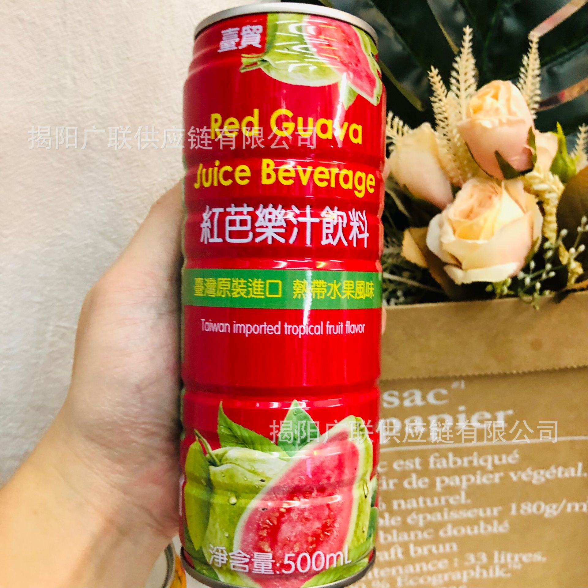 批发台湾 台贸红芭乐汁饮料热带水果风味果汁饮品500ml一箱24罐