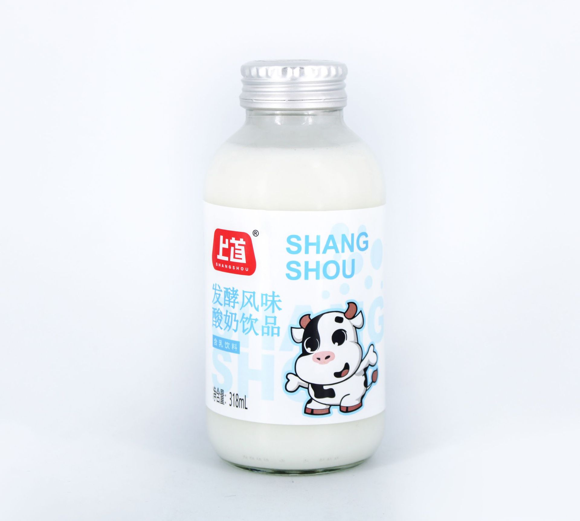 原味酸奶 上首酸奶318ml*15瓶 供应礼盒装常温发酵早餐酸奶整箱